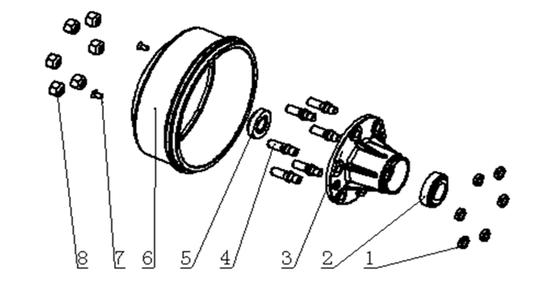 轮毂及制动鼓